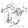 Задний тормоз и тормозной барабан/rear brake and brake drum