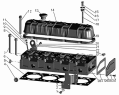 Головка цилиндров/CYLINDER HEAD ASSEMLBY