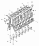 Элементы блока цилиндров