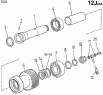 12J03A Палец паразитной шестерни, малая шестерня