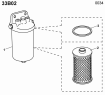 33B02 Топливный фильтр (детали)