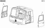 80A02 Кабина водителя (детали)