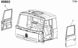 80B02 Кабина водителя (детали)