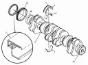 224-3250 Коленчатый вал/CRANKSHAFT GP S/N LJW2110-UP (PART OF 262-4029, 262-4030 ENGINE AR-CORE)
