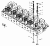223-6431 Головка блока цилиндров/CYLINDER HEAD GP S/N LJW2110-UP (PART OF 223-6397 CYLINDER HEAD GP)