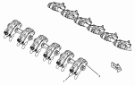 255-8001 Клапанный механизм/MECHANISM GP-FUEL PUMP & VALVE S/N LJW1-2128 (PART OF 262-4030 ENGINE AR-CORE)