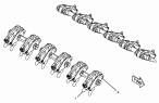 255-8001 Клапанный механизм/MECHANISM GP-FUEL PUMP & VALVE S/N LJW2129-UP (PART OF 262-4030 ENGINE AR-CORE)