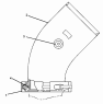 126-0079 Воздушные трубопроводы/LINES GP-AIR -TURBOCHARGER OUTLET-RADIATOR S/N JRP1-UP 45 DEGREE OUTLET ELBOW PART OF 243-5147 LINES