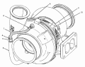 277-7846 Турбокомпрессор/TURBOCHARGER GP S/N LJW2129-UP (PART OF 277-8419 TURBOCHARGER GP)