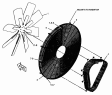 242-3292 Вентилятор/FAN GP-SUCTION S/N JRP1-UP (PART OF 243-5539 COOLING AR)