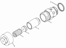 249-7070 Клапан/VALVE GP-RELIEF S/N LSP1-UP (PART OF 249-7080 CONTROL GP-TRANSMISSION HYD)