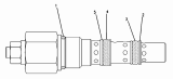 114-1267 Гидросистема/VALVE GP-PRESSURE REDUCING S/N JRP1-UP (PART OF 175-7050 VALVE GP-CHECK & RELIEF)