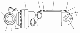 9D-2725 Гидросистема/CYLINDER & MTG GP-HOIST S/N JRP1-UP (PART OF 242-0046 MOUNTING AR-TRUCK BODY, 273-3183 MOUNTING GP-WATER TANK)