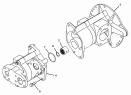 256-6123 Гидросистема/PUMP GP-GEAR -TORQUE CONVERTER, TRANSMISSION S/N JRP1-UP (PART OF 259-8336 PUMP GP-GEAR)