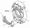 243-5551 Тормозная система/BRAKE GP-SERVICE -FRONT S/N JRP1-UP (PART OF 243-5552 WHEEL GP-FRONT)