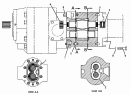 267-7464 Тормозная система/PUMP GP-GEAR -REAR SECTION S/N JRP1-UP (PART OF 255-5478 PUMP GP-GEAR)