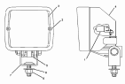 234-4323 Освещение/LAMP GP-FLOOD -VERTICAL MOUNT S/N JRP1-UP 24-VOLT (PART OF 247-5663 WIRING GP-CHASSIS)