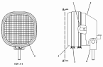 164-7599 Освещение/LAMP GP-HEAD -HIGH BEAM S/N JRP1-UP 24 VOLT (PART OF 247-5602, 247-5603 WIRING GP-LIGHTING)