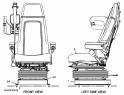240-2280 Сиденье/SEAT GP-ADJUSTABLE S/N JRP1-UP (PART OF 240-2131 CAB AR)