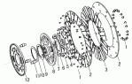 Диск ведомый/Clutch Driven Disc