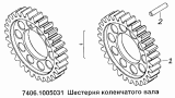 Шестерня коленчатого вала 7406.1005031
