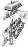 Головка блока цилиндров, клапаны и толкатели