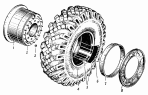 Колесо автомобиля Урал-377