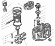 Головка и поршень компрессора