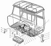 Уплотнители рычагов и коврики пола кабины