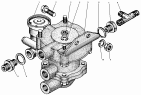 Установка клапана прицепа с клапаном обрыва