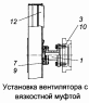 Установка вентилятора с вязкостной муфтой 4308-1308005-10