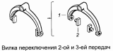 Вилка переключения 2-й и 3-й передачи 14.1702026