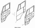 Дверь правая 53205-6100014, левая 53205-6100015
