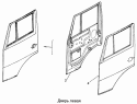Дверь левая 53205-6100015