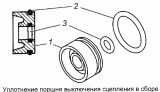 Уплотнение поршня выключения сцепления 5320-1609556