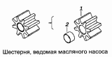 Шестерня ведомая масляного насоса 740.1011030-50