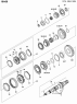10A06 Вал ведомый, шестерни передач