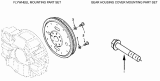 10-Q Установка маховика и крышки картера шестерен/FLYWHEEL MOUNTING PART SET (FW 90025), GEAR HOUSING COVER MOUNTING PART SET (GG 9804)(All DONGFENG CUMMINS Mixer Series)