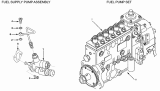 10-O Топливный насос, топливоподкачивающий насос/FUEL SUPPLY PUMP ASSEMBLY (FS 9849)(L375-20, L345-20)