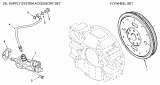 10-AZ Система смазки, маховик/OIL SUPPLY SYSTEM ACCESSORY SET (FS 9724), FLYWHEEL SET (FW 9763)(C260-20, C325-20, C230-20)