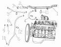 13-S Трубопроводы системы охлаждения/TRANSITION WATER PIPE SET (L345, L375, ISLe340 30, ISLe350 30)