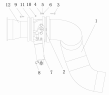 12-AC Выхлопная система/EXHAUST PIPE (C9 Series Tractor And 6x4 Model)