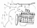 13-AJ Трубопроводы системы охлаждения/TRANSITION WATER PIPE SET (M11-350E20)