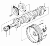 10-BZ Вал коленчатый, маховик/CRANKSHAFT FLYWHEEL (WEICHAI WD615 Series)