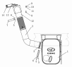 12-P Выхлопная система/EXHAUST PIPE AND MUFFLER ASSEMBLY (STEYR Tractor, New Type (Square Muffler))