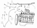 13-AN Трубопроводы системы охлаждения/TRANSITION WATER PIPE SET (YC6A240-20, YC6A260-20)