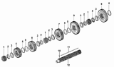 17-Q Вал № 2/9JS119 TRANSMISSION NO.2 SHAFT ASSEMBLY