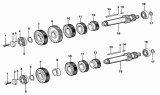 17-R Вал промежуточный/9JS119 TRANSMISSION LEFT AND RIGHT COUNTERSHAFT ASSEMBLY