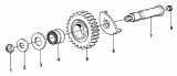 17-T Вал заднего хода/9JS119 TRANSMISSION REVERSE COUNTERSHAFT ASSEMBLY