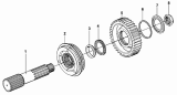 17-Y Выходной вал/9JS119 TRANSMISSION ADDITIONAL GEARBOX MAIN SPINDLE ASSEMBLY